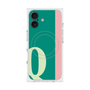 プレミアムスクエアケース with MagSafe［ オリジナル - initial color line - Q green ］