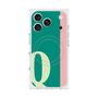 プレミアムスクエアケース with MagSafe［ オリジナル - initial color line - Q green ］