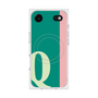プレミアムスクエアケース with MagSafe［ オリジナル - initial color line - Q green ］