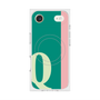 プレミアムスクエアケース with MagSafe［ オリジナル - initial color line - Q green ］