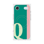プレミアムスクエアケース with MagSafe［ オリジナル - initial color line - Q green ］