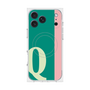 プレミアムスクエアケース with MagSafe［ オリジナル - initial color line - Q green ］