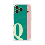 プレミアムスクエアケース with MagSafe［ オリジナル - initial color line - Q green ］