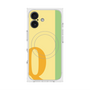 プレミアムスクエアケース with MagSafe［ オリジナル - initial color line - Q yellow ］