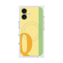 プレミアムスクエアケース with MagSafe［ オリジナル - initial color line - Q yellow ］