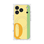 プレミアムスクエアケース with MagSafe［ オリジナル - initial color line - Q yellow ］