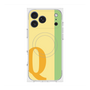 プレミアムスクエアケース with MagSafe［ オリジナル - initial color line - Q yellow ］