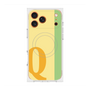 プレミアムスクエアケース with MagSafe［ オリジナル - initial color line - Q yellow ］