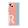 プレミアムスクエアケース with MagSafe［ オリジナル - initial color line - R pink ］