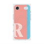 プレミアムスクエアケース with MagSafe［ オリジナル - initial color line - R pink ］