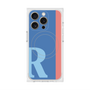 プレミアムスクエアケース with MagSafe［ オリジナル - initial color line - R blue ］