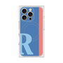 プレミアムスクエアケース with MagSafe［ オリジナル - initial color line - R blue ］