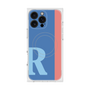 プレミアムスクエアケース with MagSafe［ オリジナル - initial color line - R blue ］