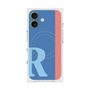プレミアムスクエアケース with MagSafe［ オリジナル - initial color line - R blue ］
