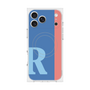 プレミアムスクエアケース with MagSafe［ オリジナル - initial color line - R blue ］