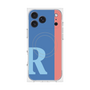 プレミアムスクエアケース with MagSafe［ オリジナル - initial color line - R blue ］