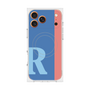 プレミアムスクエアケース with MagSafe［ オリジナル - initial color line - R blue ］