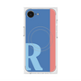 プレミアムスクエアケース with MagSafe［ オリジナル - initial color line - R blue ］