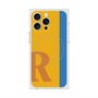 プレミアムスクエアケース with MagSafe［ オリジナル - initial color line - R orange ］