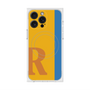 プレミアムスクエアケース with MagSafe［ オリジナル - initial color line - R orange ］