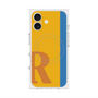 プレミアムスクエアケース with MagSafe［ オリジナル - initial color line - R orange ］
