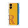 プレミアムスクエアケース with MagSafe［ オリジナル - initial color line - R orange ］