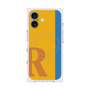 プレミアムスクエアケース with MagSafe［ オリジナル - initial color line - R orange ］