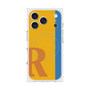 プレミアムスクエアケース with MagSafe［ オリジナル - initial color line - R orange ］