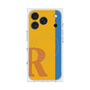 プレミアムスクエアケース with MagSafe［ オリジナル - initial color line - R orange ］