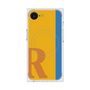 プレミアムスクエアケース with MagSafe［ オリジナル - initial color line - R orange ］