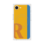 プレミアムスクエアケース with MagSafe［ オリジナル - initial color line - R orange ］