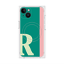 プレミアムスクエアケース with MagSafe［ オリジナル - initial color line - R green ］