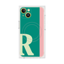 プレミアムスクエアケース with MagSafe［ オリジナル - initial color line - R green ］