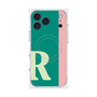 プレミアムスクエアケース with MagSafe［ オリジナル - initial color line - R green ］