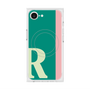 プレミアムスクエアケース with MagSafe［ オリジナル - initial color line - R green ］
