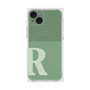 プレミアムスクエアケース with MagSafe［ オリジナル - initial two tone - R green ］
