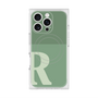 プレミアムスクエアケース with MagSafe［ オリジナル - initial two tone - R green ］