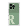 プレミアムスクエアケース with MagSafe［ オリジナル - initial two tone - R green ］
