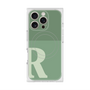 プレミアムスクエアケース with MagSafe［ オリジナル - initial two tone - R green ］