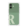 プレミアムスクエアケース with MagSafe［ オリジナル - initial two tone - R green ］