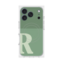 プレミアムスクエアケース with MagSafe［ オリジナル - initial two tone - R green ］