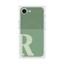 プレミアムスクエアケース with MagSafe［ オリジナル - initial two tone - R green ］