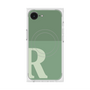 プレミアムスクエアケース with MagSafe［ オリジナル - initial two tone - R green ］