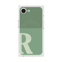 プレミアムスクエアケース with MagSafe［ オリジナル - initial two tone - R green ］