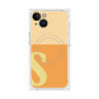 プレミアムスクエアケース with MagSafe［ オリジナル - initial two tone - S orange ］