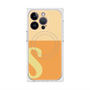 プレミアムスクエアケース with MagSafe［ オリジナル - initial two tone - S orange ］