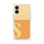 プレミアムスクエアケース with MagSafe［ オリジナル - initial two tone - S orange ］