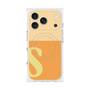プレミアムスクエアケース with MagSafe［ オリジナル - initial two tone - S orange ］