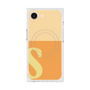プレミアムスクエアケース with MagSafe［ オリジナル - initial two tone - S orange ］