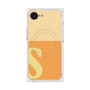プレミアムスクエアケース with MagSafe［ オリジナル - initial two tone - S orange ］